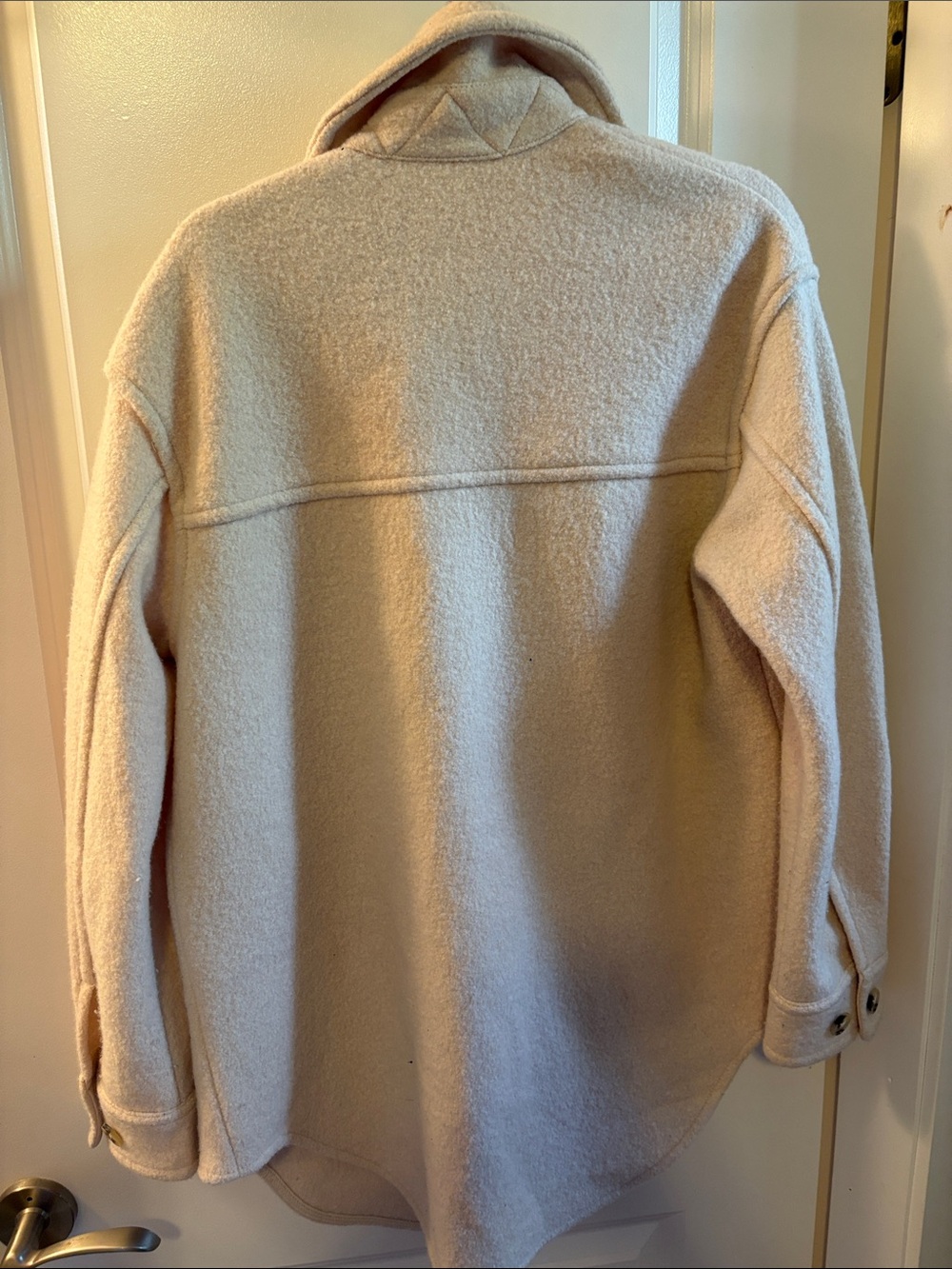 Wilfred- Cream Button-Front Wool Jacket - Picture 4 of 4